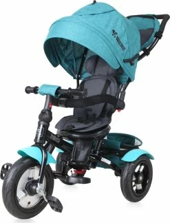 Lorelli Ποδήλατο Τρίκυκλο 3 Σε 1 Τέντα-Καλάθι-Υποπόδιο-Μπάρα Προστασίας Νέο Air Green Luxe (10050340017)