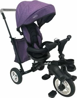 Ποδήλατο Τρίκυκλο Joyful Μωβ Foldable Rubber Tires (B58-YM22) -Μαγαζί ποδηλάτων Orient 200614 1