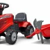 Falk 1-3 241C Τρακτέρ Baby Massey Ferguson Κόκκινο + Καρότσα (241C) -Μαγαζί ποδηλάτων Orient 200736 scaled 1