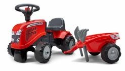 Falk 1-3 241C Τρακτέρ Baby Massey Ferguson Κόκκινο + Καρότσα (241C) -Μαγαζί ποδηλάτων Orient 200736 scaled 2