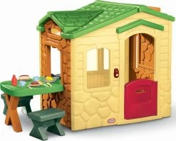 Little Tikes Σπίτι Με Τραπέζι Πικ Νικ Natural (172298)