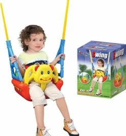 Blue Toys Κούνια Swing Κρεμαστή Με Προστατευτική Μπάρα Λιονταράκι (MKJ187405)