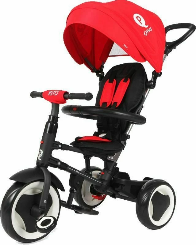 QPlay Ποδήλατο Τρίκυκλο Q Play Rito Eva 3 In 1 Red Deluxe Αναδιπλούμενο Με Τέντα, Καλάθι, Υποπόδιο (01-1212037-06) 3 QPlay Ποδήλατο Τρίκυκλο Q Play Rito Eva 3 In 1 Red Deluxe Αναδιπλούμενο Με Τέντα, Καλάθι, Υποπόδιο (01-1212037-06)