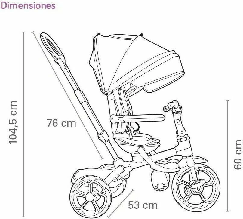 QPlay Ποδήλατο Τρίκυκλο Q Play Air 3 In 1 Red Deluxe Αναδιπλούμενο Με Τέντα, Καλάθι, Υποπόδιο (01-1212040-02) 6 QPlay Ποδήλατο Τρίκυκλο Q Play Air 3 In 1 Red Deluxe Αναδιπλούμενο Με Τέντα, Καλάθι, Υποπόδιο (01-1212040-02) - Image 4