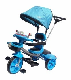 Ποδήλατο Τρίκυκλο Joyful 3 Σε 1 Με Μπάρα Προστασίας Μπλε (971S B-07/G-03) -Μαγαζί ποδηλάτων Orient 210740 1