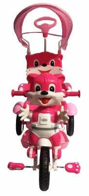 Joyful Παιδικό Τρίκυκλο Ποδήλατο Ροζ Σκυλάκι Με Τεντα Και Καλαθι (709-2 A-03/A-06) 5 Joyful Παιδικό Τρίκυκλο Ποδήλατο Ροζ Σκυλάκι Με Τεντα Και Καλαθι (709-2 A-03/A-06) - Image 3