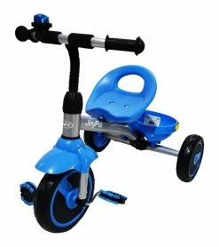 Ποδήλατο Τρίκυκλο Joyful Μπλε Με Καλάθι Και Κόρνα (704EVA B-07/G-02) -Μαγαζί ποδηλάτων Orient 210744 1