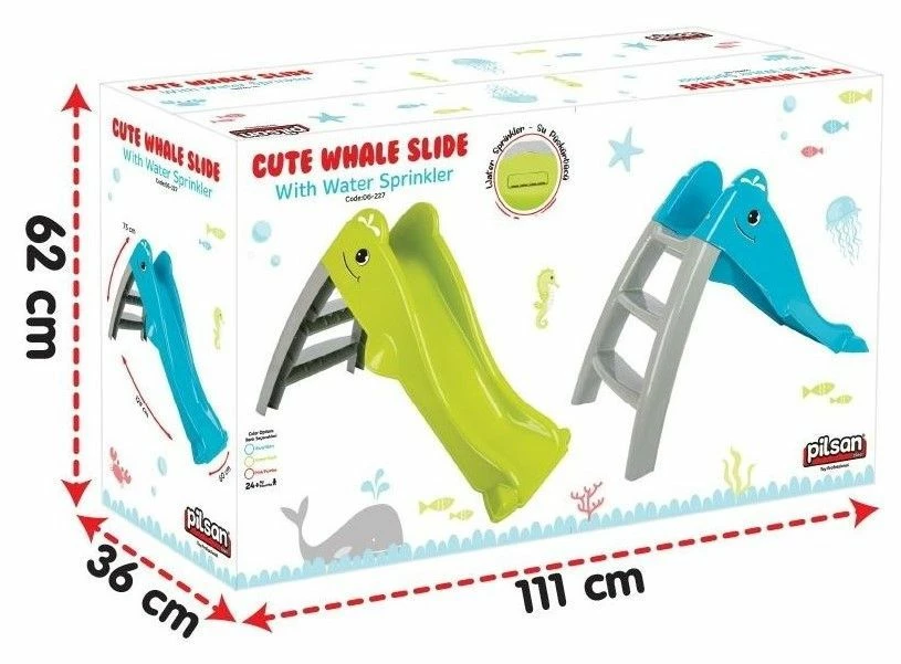 Pilsan Τσουλήθρα Water Slide Green 129x60x75 εκ. (06-227) 5 Pilsan Τσουλήθρα Water Slide Green 129x60x75 εκ. (06-227) - Image 3