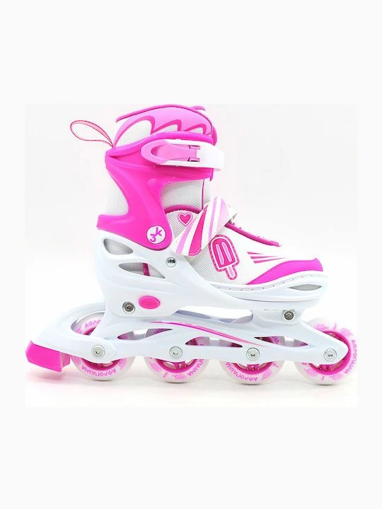 Athlopaidia Πατίνι Αυξομειούμενο 3 σε 1 (Inline/Roller/Skate) 30-33 Ροζ/Λευκό (002.10320/K/30) 7 Athlopaidia Πατίνι Αυξομειούμενο 3 σε 1 (Inline/Roller/Skate) 30-33 Ροζ/Λευκό (002.10320/K/30) - Image 5