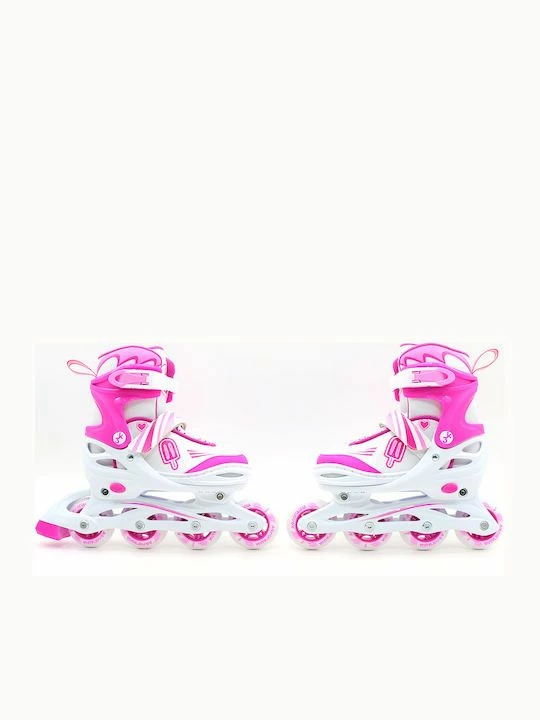 Athlopaidia Πατίνι Αυξομειούμενο 3 σε 1 (Inline/Roller/Skate) 30-33 Ροζ/Λευκό (002.10320/K/30) 5 Athlopaidia Πατίνι Αυξομειούμενο 3 σε 1 (Inline/Roller/Skate) 30-33 Ροζ/Λευκό (002.10320/K/30) - Image 3