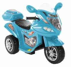 MG Toys Μπαταριοκίνητη Μηχανή Mini Motorcycle 6 Volt Μπλε για Παιδιά (412178)
