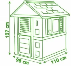 Smoby Σπιτι Nature Playhouse (810712) -Μαγαζί ποδηλάτων Orient 682358 3