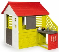 Smoby Σπίτι Nature Playhouse With Kitchen (810713) -Μαγαζί ποδηλάτων Orient 688023 1