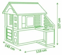 Smoby Σπίτι Nature Playhouse With Kitchen (810713) -Μαγαζί ποδηλάτων Orient 688023 5