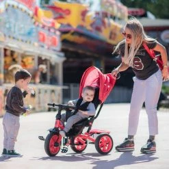 Lorelli Ποδηλατάκι Τρίκυκλο 3 Σε 1 Με Τέντα Καλάθι Υποπόδιο Μπάρα Προστασίας Jet Speedy Black And Red (10050432006) -Μαγαζί ποδηλάτων Orient 688722 2