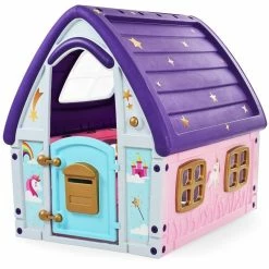 Starplast Σπίτι Unicorn Grand House Ρόζ/Γκρί (022561)