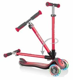 Πατίνι Globber Elite Deluxe Lights Red (444-402) -Μαγαζί ποδηλάτων Orient 690205 1