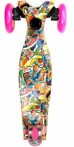 Αθλοπαιδιά Πατίνι Scooter Με Φως Στις Ρόδες Ροζ Σχέδιο 10 (002.61210/10) -Μαγαζί ποδηλάτων Orient 690225 1