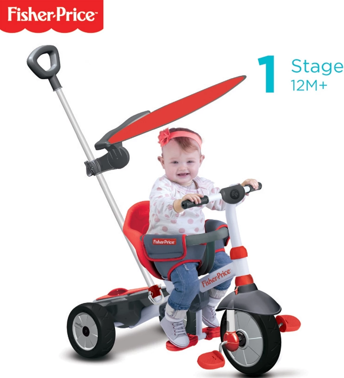 Smartrike Fisher Price Charm Plus Ποδήλατο Τρίκυκλο Κόκκινο Μπαστούνι-Μπάρα Προστασίας (3250533) 4 Smartrike Fisher Price Charm Plus Ποδήλατο Τρίκυκλο Κόκκινο Μπαστούνι-Μπάρα Προστασίας (3250533) - Image 2