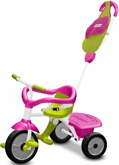 Smartrike Play Plus Ποδήλατο Τρίκυκλο Ροζ Μπαστούνι-Μπάρα Προστασίας (1470200)