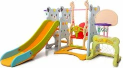 Moni Τσουλήθρα με Κούνια και Μπασκέτα Hoop Bear (107037)