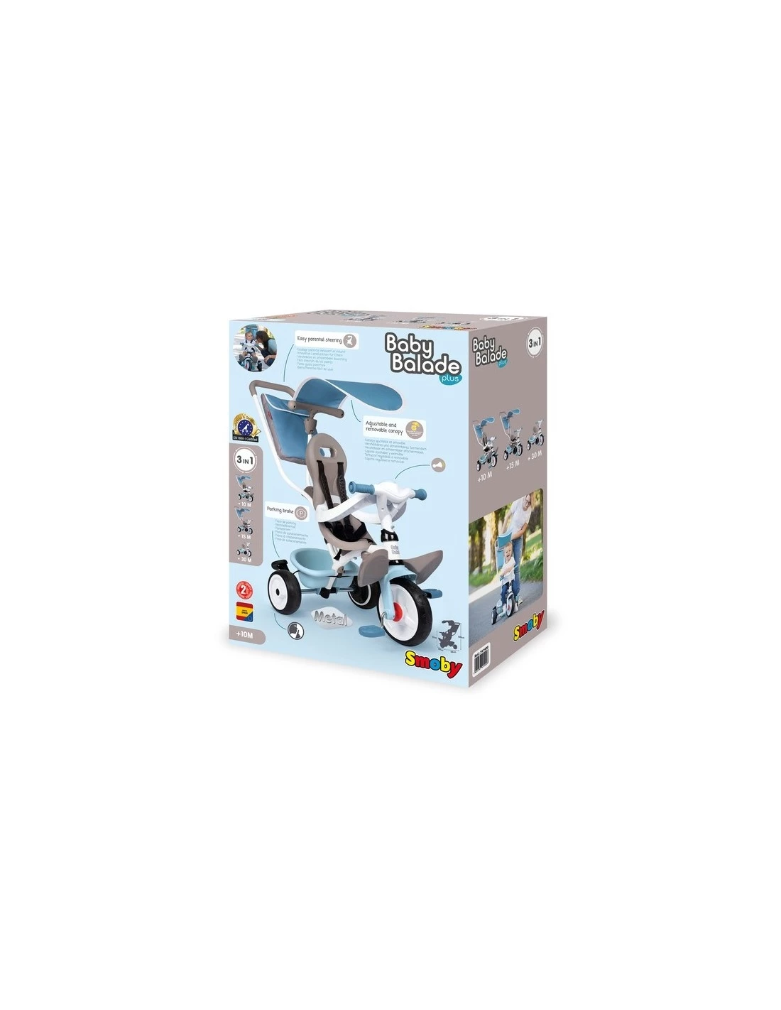 Ποδήλατο Τρίκυκλο Smoby Baby Balade Plus Blue (741400) 10 Ποδήλατο Τρίκυκλο Smoby Baby Balade Plus Blue (741400) - Image 8