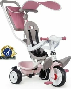 Ποδήλατο Τρίκυκλο Smoby Baby Balade Plus Pink (741401)